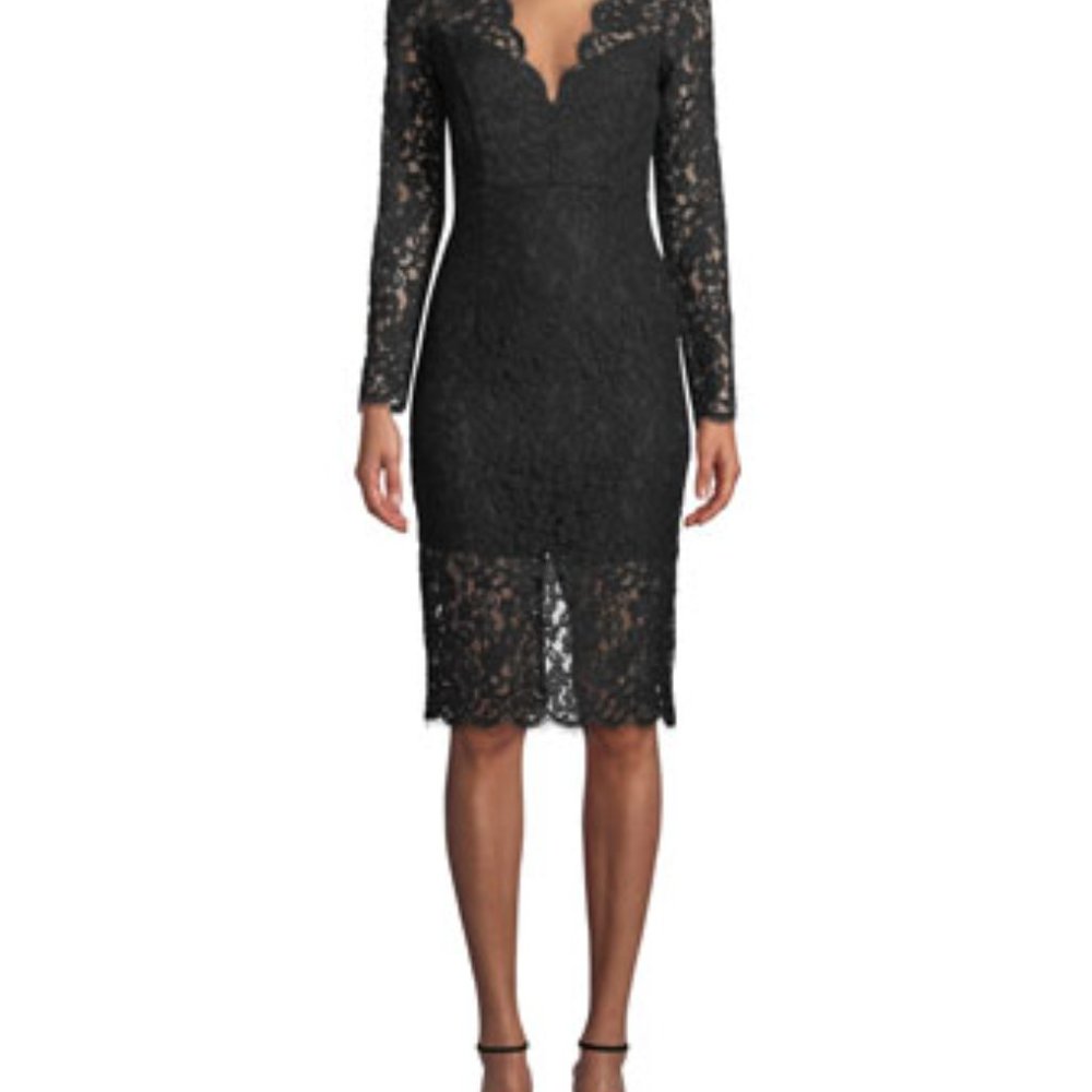 Bardot Midnight Lace Dress